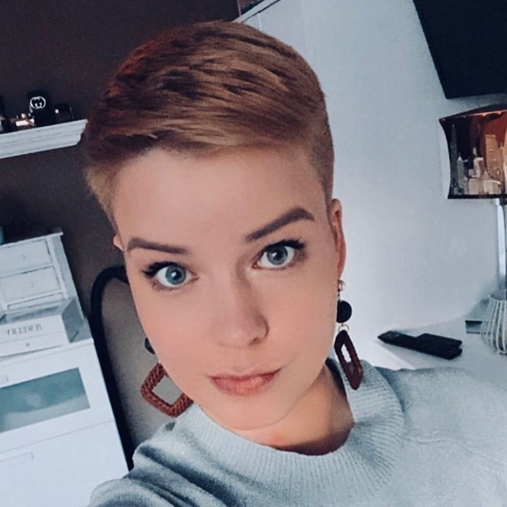 long on top, cropped on the sides