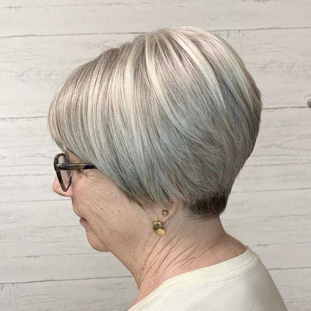 Inverted pixie for women over 60