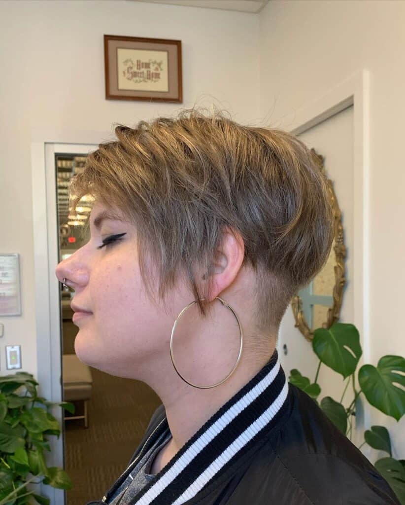 shaggy pixie with an undercut