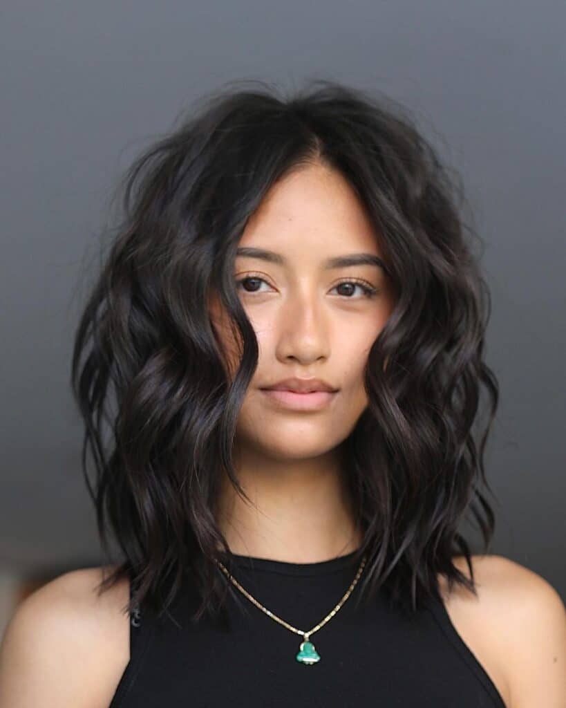 wavy long bob