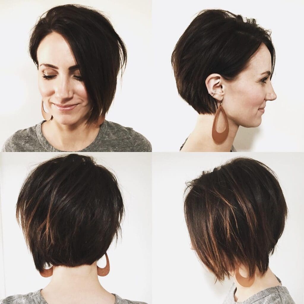 long pixie for straight hair