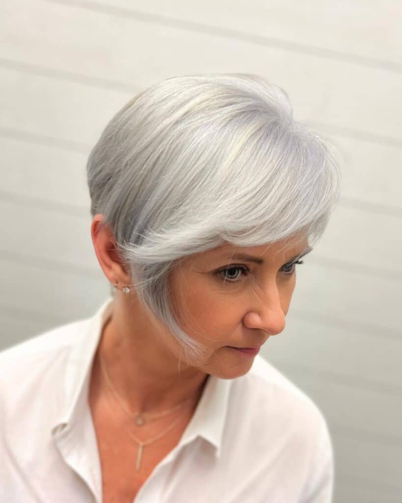 Platinum pixie for women over 60
