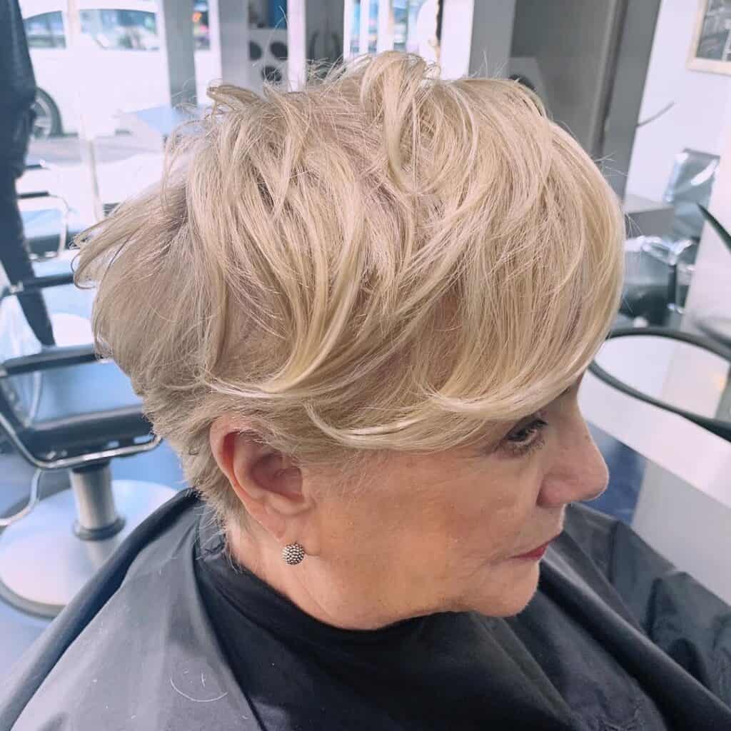 Dishevelled pixie cut