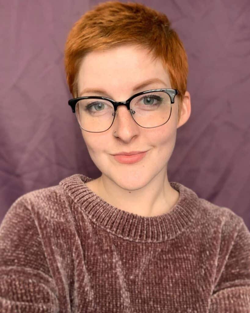 short textured ginger pixie