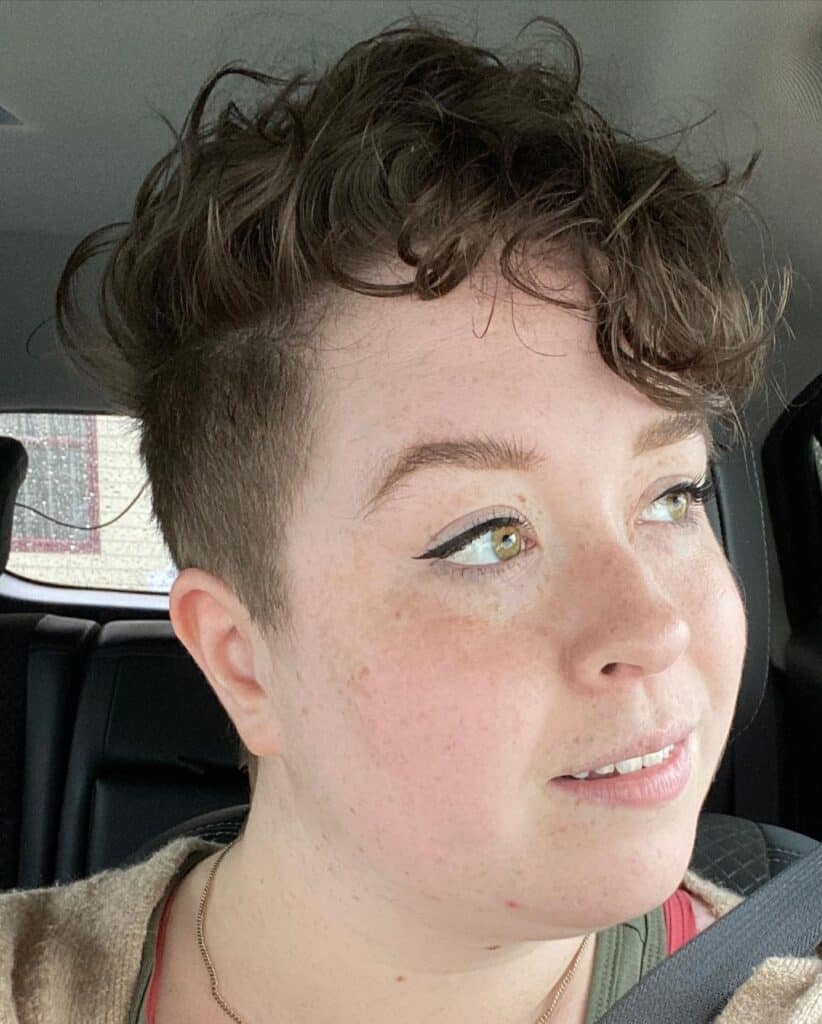 pixie with tousled waves