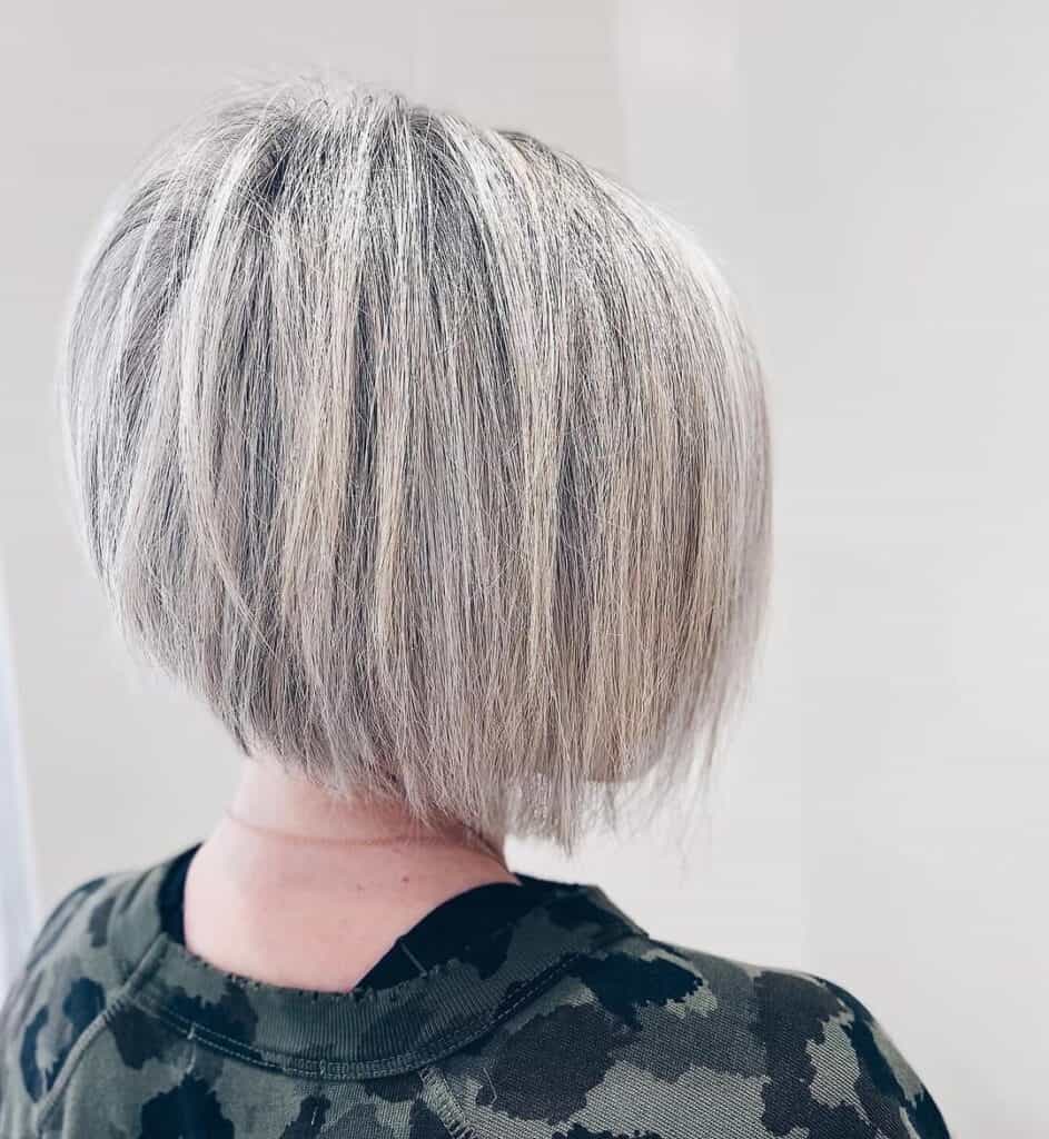 stacked inverted bob with babylights 