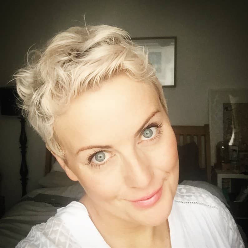 wavy pixie for older women 