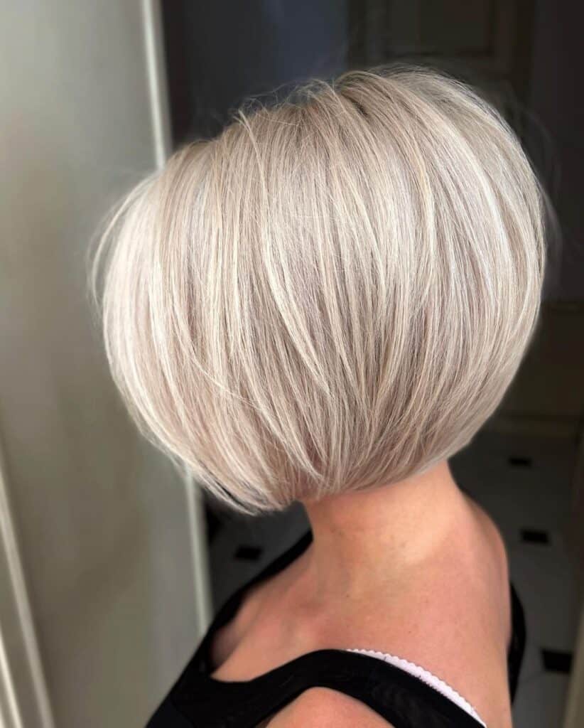 soft layered A-line bob 