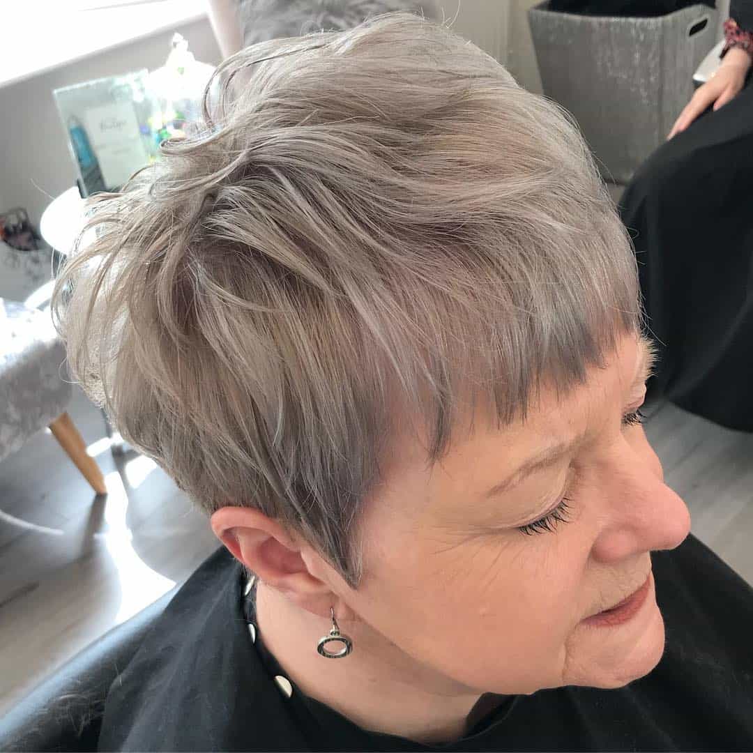 layered crop pixie cut for women over 50