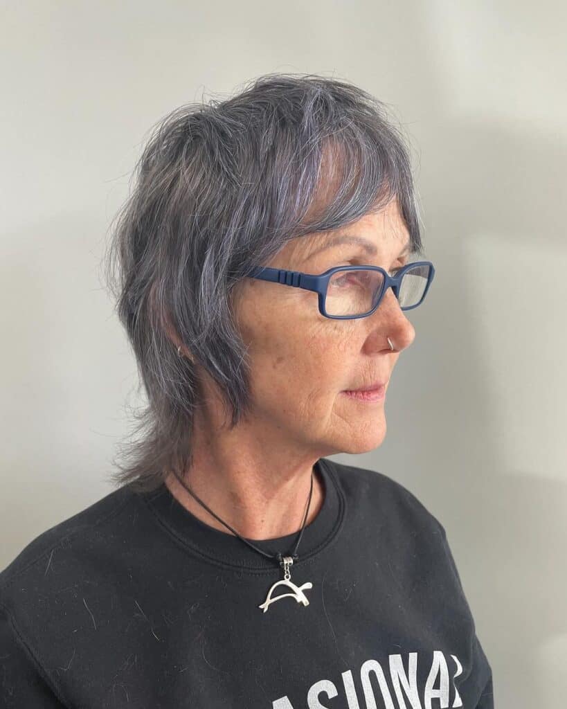 short shag cut for women over 50 