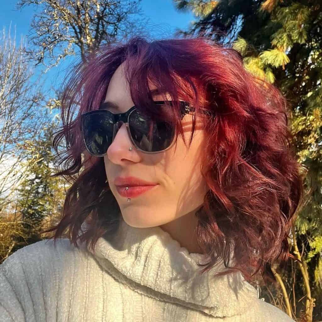 red wine cherry cola hair