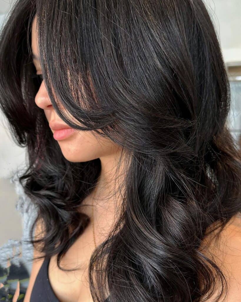 face framing curtain bangs