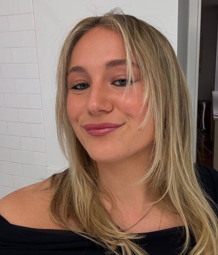 wispy face framing layers 