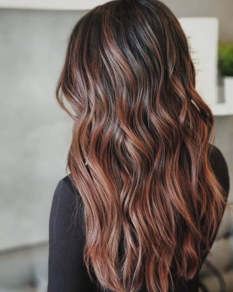 black chocolate cherry hair color crush