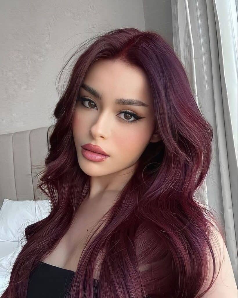 dark cherry cola hair