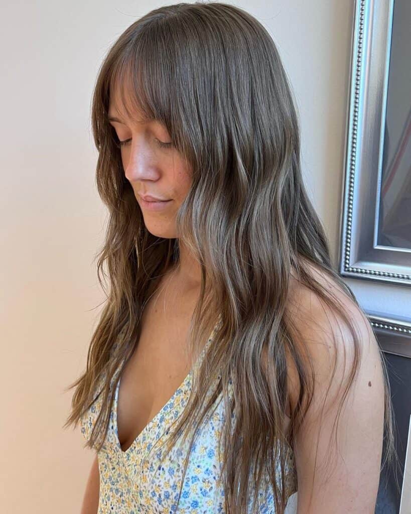 face framing layers on long thin hair