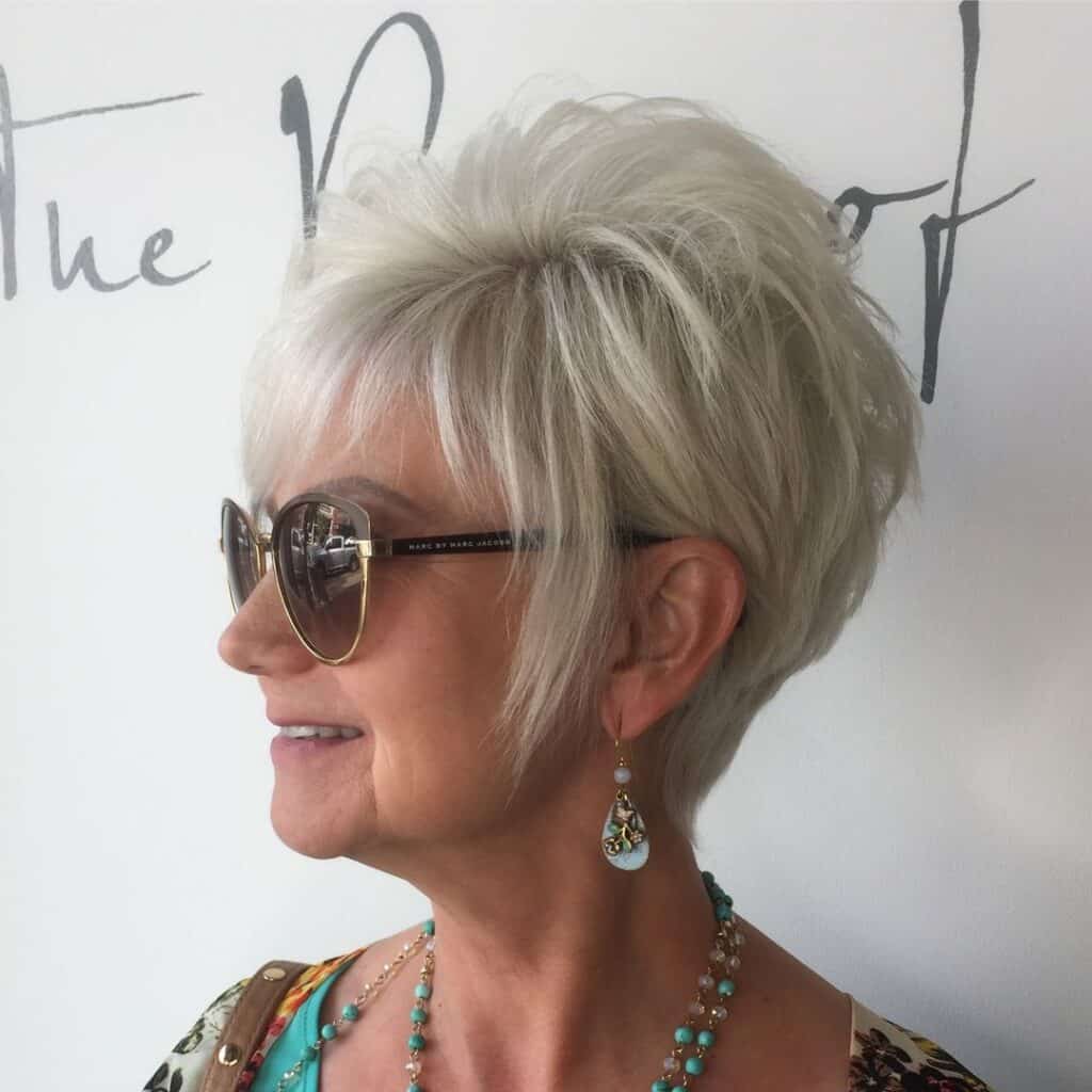 pixie cut for women over 60 on thin hair