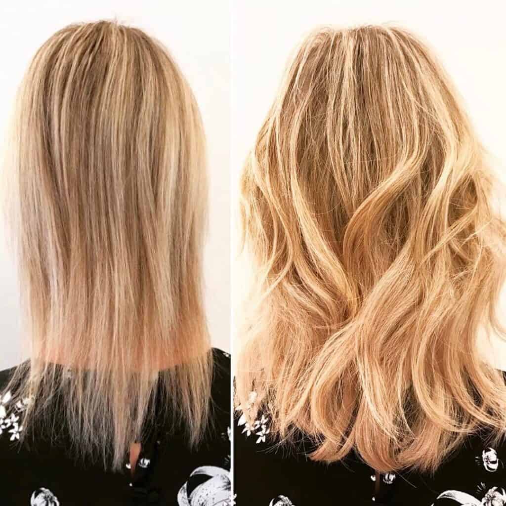 waves on a thin hair lob